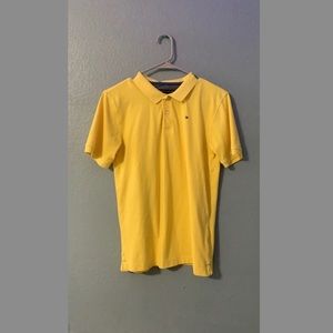 Yellow tommy hilfiger polo shirt